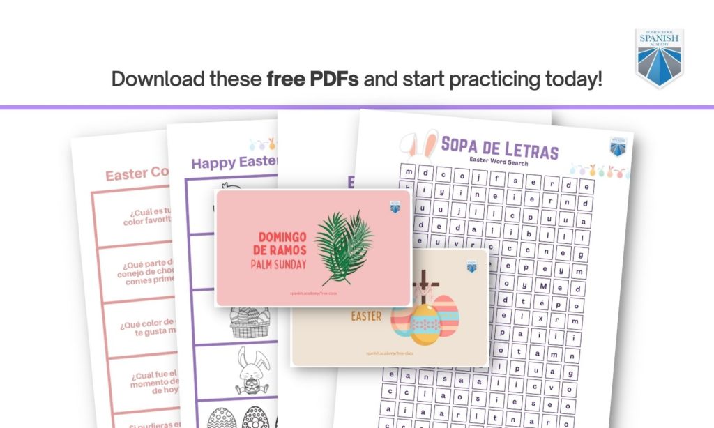 happy easter in Spanish download preview