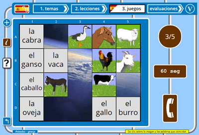 Spanish Memory Games